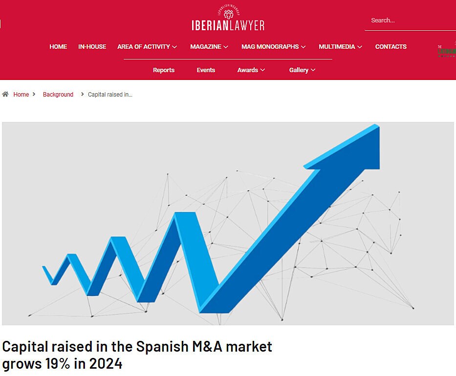 Capital raised in the Spanish M&A market grows 19% in 2024